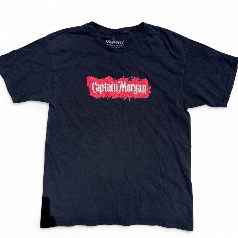 Black Vapor Captain Morgan cotton t-shirt - L